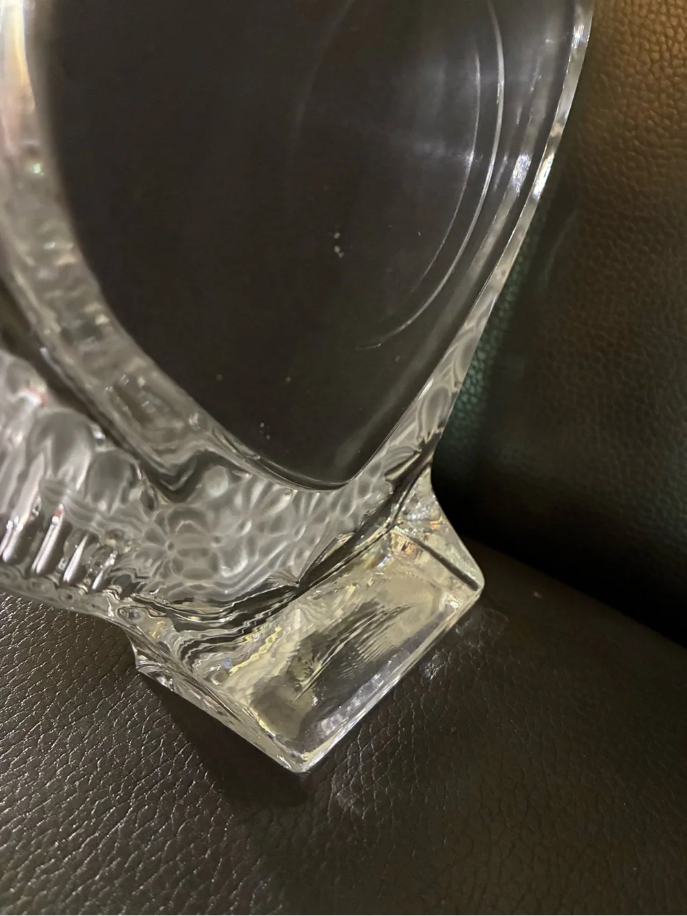 Home Beautiful “Moments” Chiseled Crystal Heart-Shaped Photo Frame - Clear